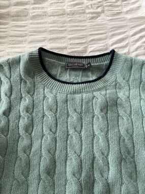 Vineyard Vines Cashmere Cable-Knit Crewneck Sweater